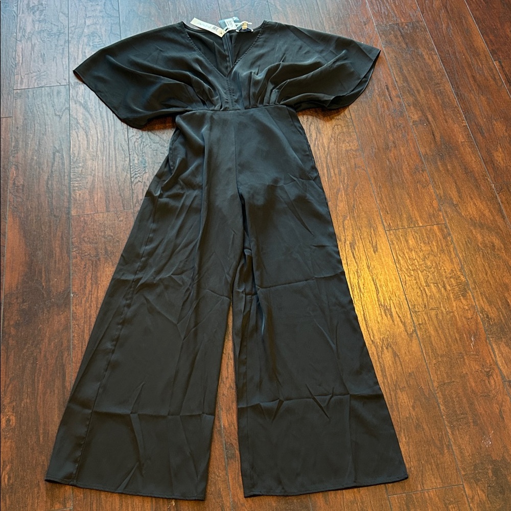 She + Sky Elegant Black Jumpsuit NWT